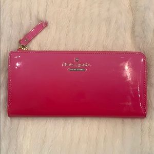 Kate Spade Pink Ombré Patent Leather Wallet
